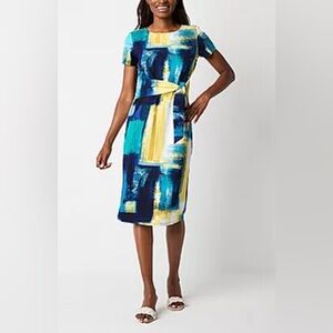 NEW R&K Short Sleeve Shift Dress.